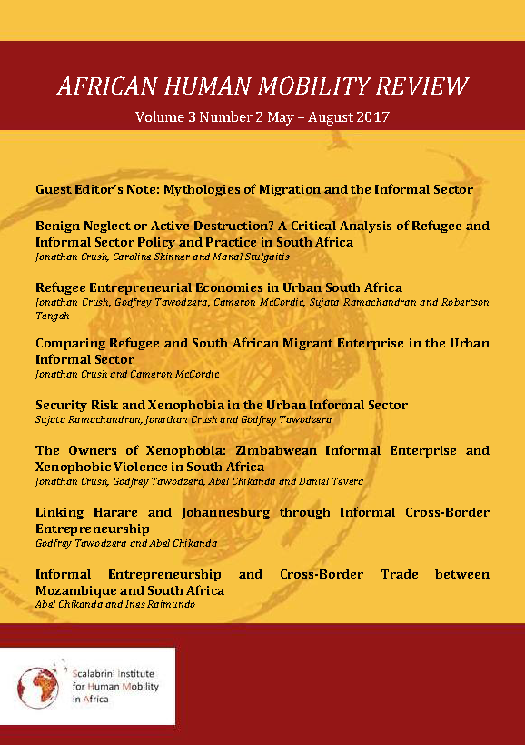 					View Vol. 3 No. 2 (2017): AFRICAN HUMAN MOBILITY REVIEW
				