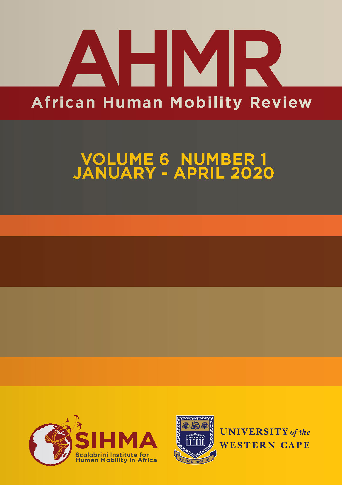 					View Vol. 6 No. 1 (2020): AFRICAN HUMAN MOBILITY REVIEW
				