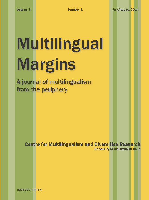 					View Vol. 1 No. 1 (2014): Multilingual Margins
				